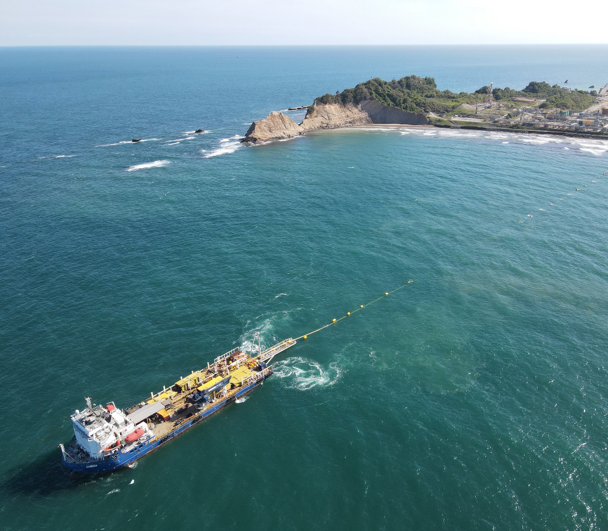 The COBEIA successfully completed Pipe & cable laying campaign in T&T